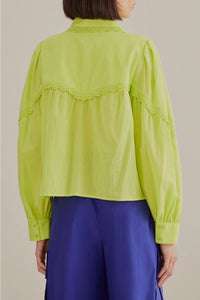 Chemise à manches longues Neon en coton - Vert
