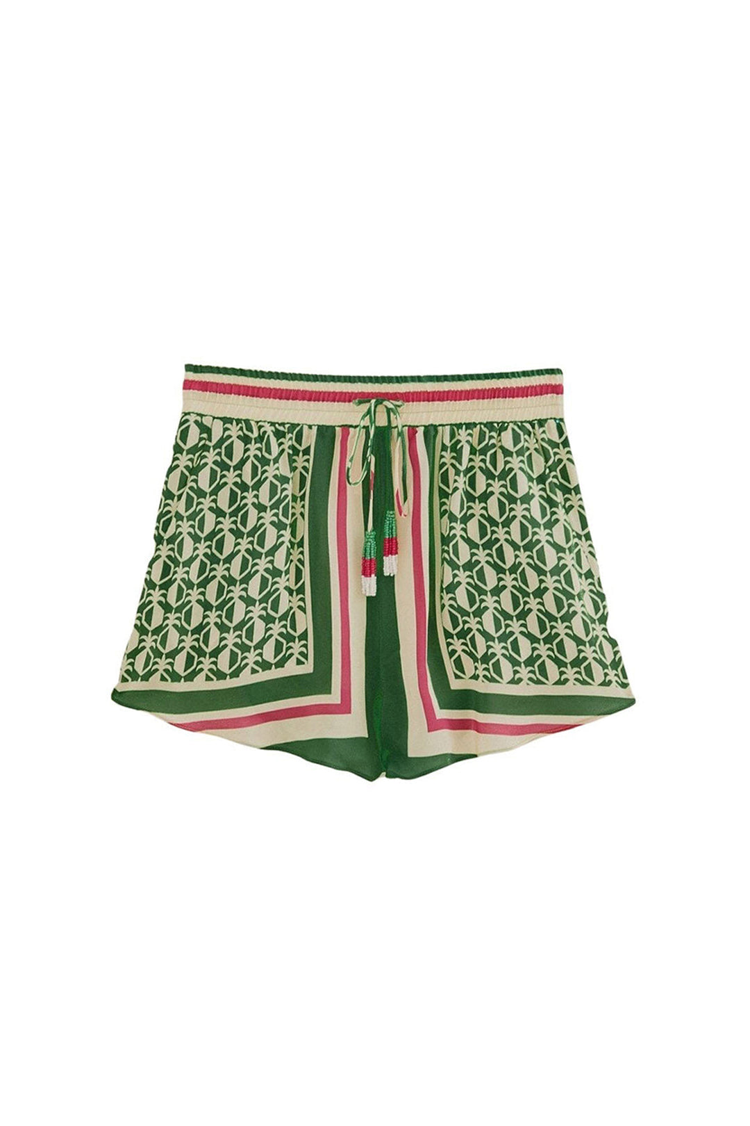Short à motif d'ananas - Vert