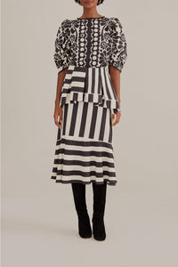 DJV_Stripes Black Jupes & Shorts - Stripes Black