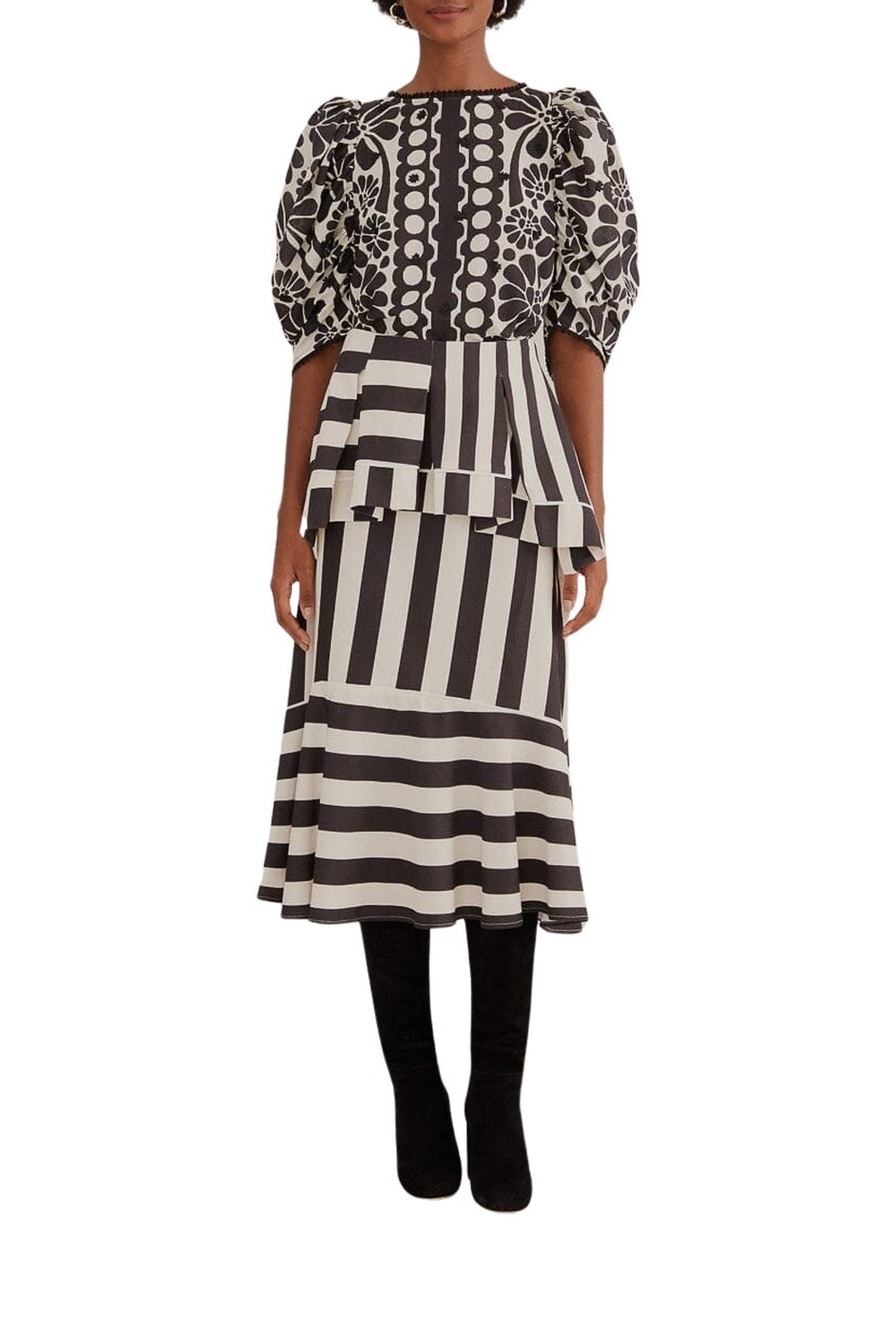 DJV_Stripes Black Jupes & Shorts - Stripes Black