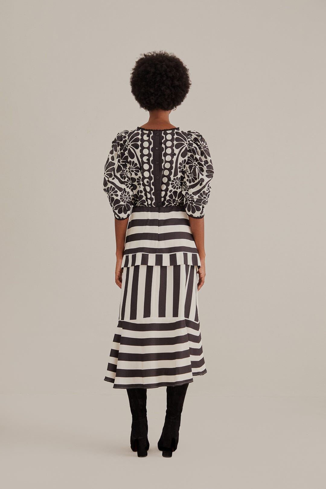 DJV_Stripes Black Jupes & Shorts - Stripes Black