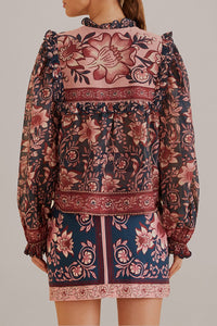 Charm Teal Blouse - Charm Teal