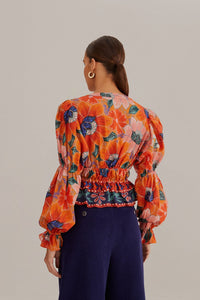 NEW_Marias Floral Orange Chemises & Blouses - Marias Floral Orange
