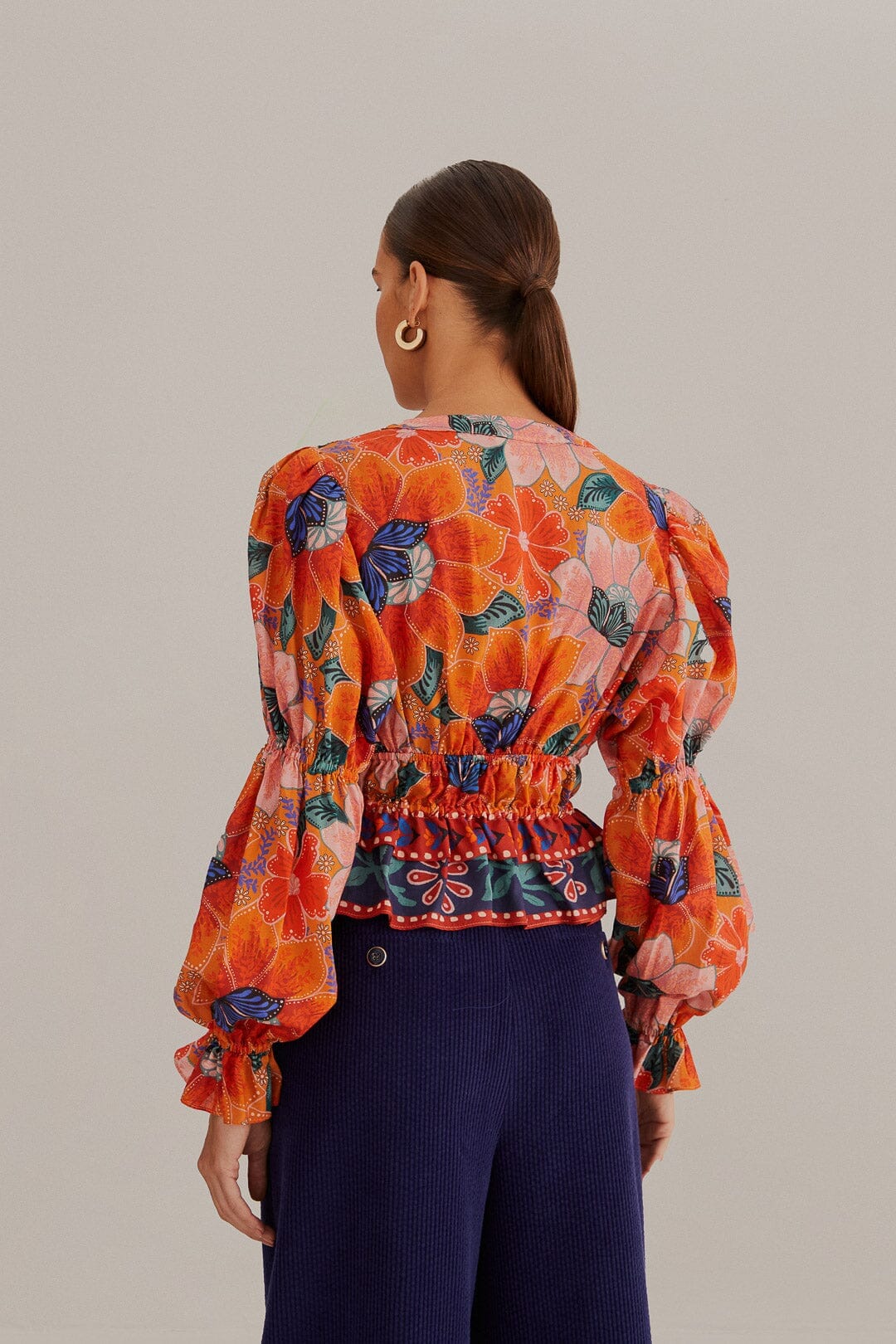NEW_Marias Floral Orange Chemises & Blouses - Marias Floral Orange