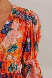NEW_Marias Floral Orange Chemises & Blouses - Marias Floral Orange