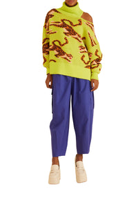 Cotton cargo trousers - Blue