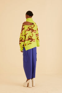Cotton cargo trousers - Blue