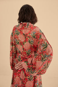NEW_Pineapple Bloom Red Robes courtes - Pineapple Bloom Red