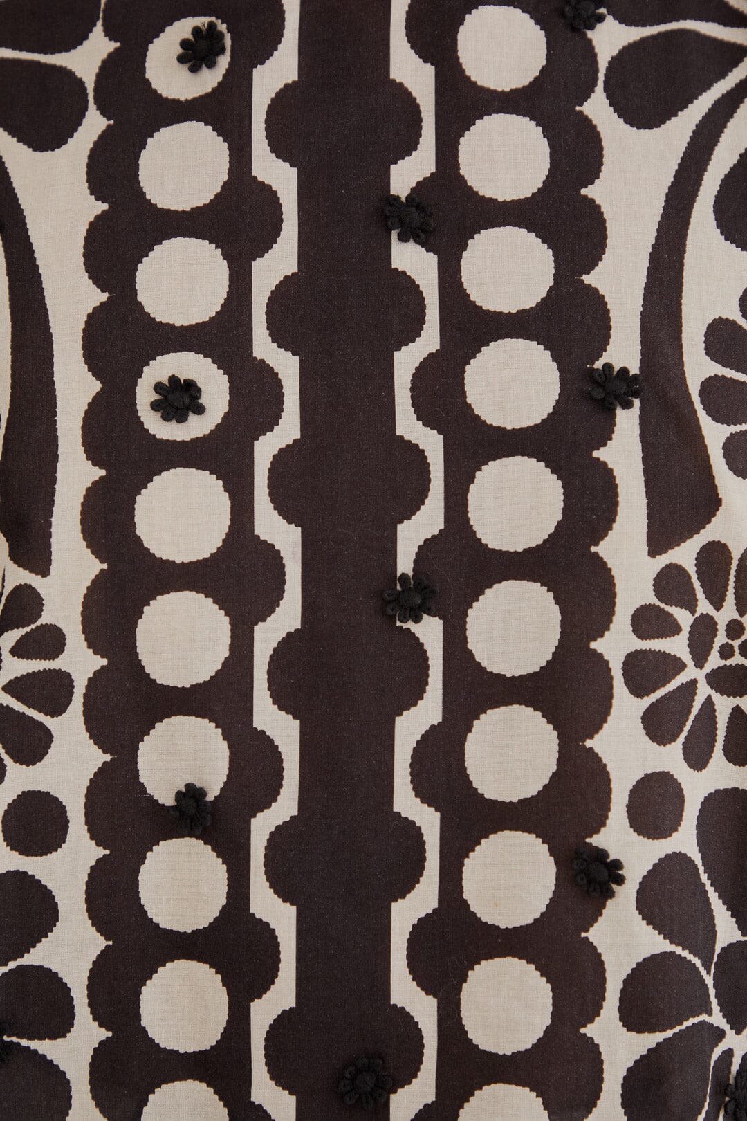 Blouse à manches bouffantes Palermo en coton - Noir