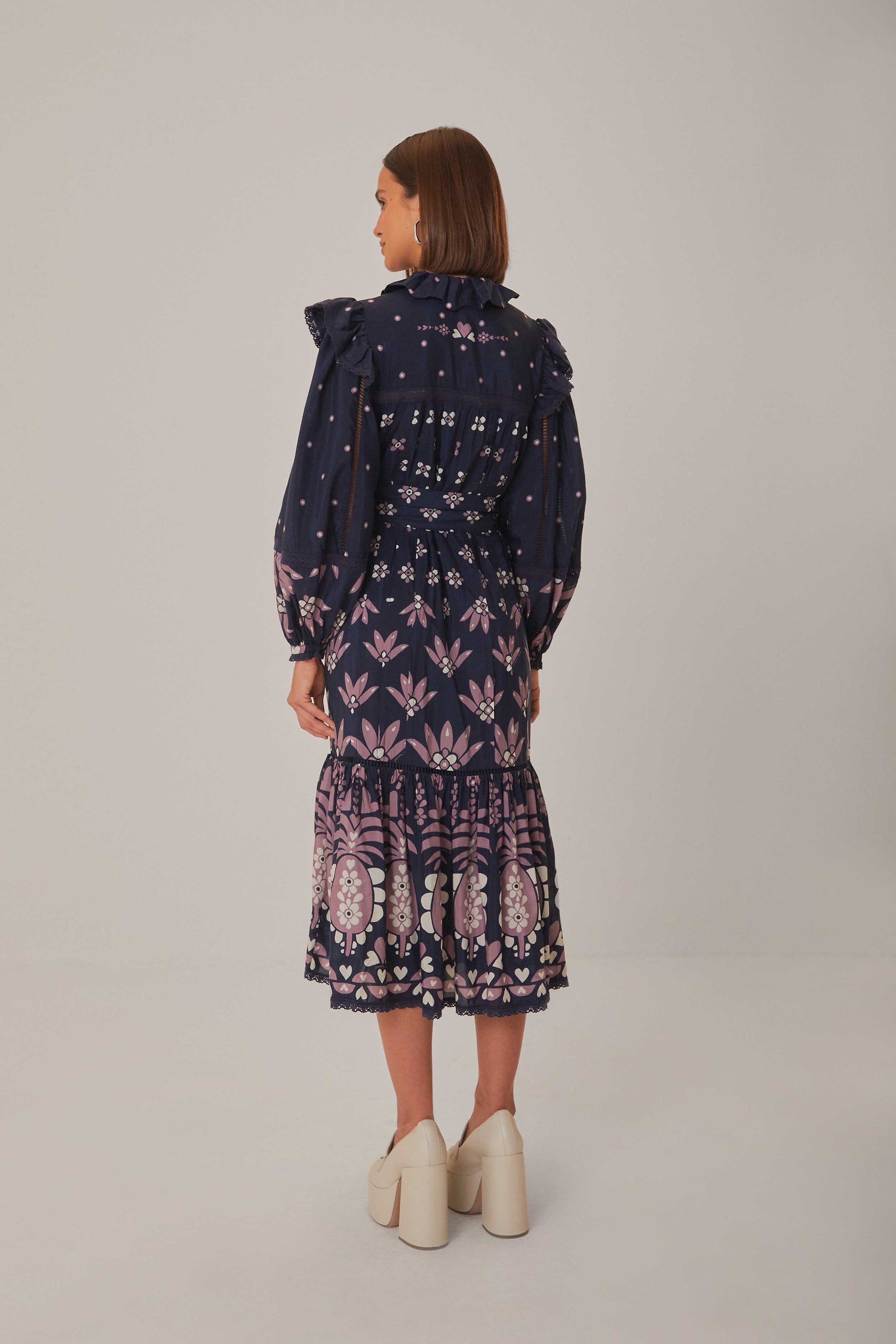 NEW_Martina Dark Blue Robes midi - Martina Dark Blue
