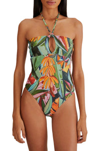 MEDIA OFF LINE_Maillot de bain une pièce Banana Foliage - Multicolore