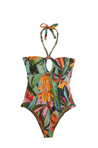 MEDIA OFF LINE_Maillot de bain une pièce Banana Foliage - Multicolore