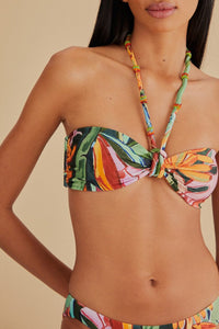 MEDIA OFF LINE_Haut de bikini Banana Foliage - Multicolore