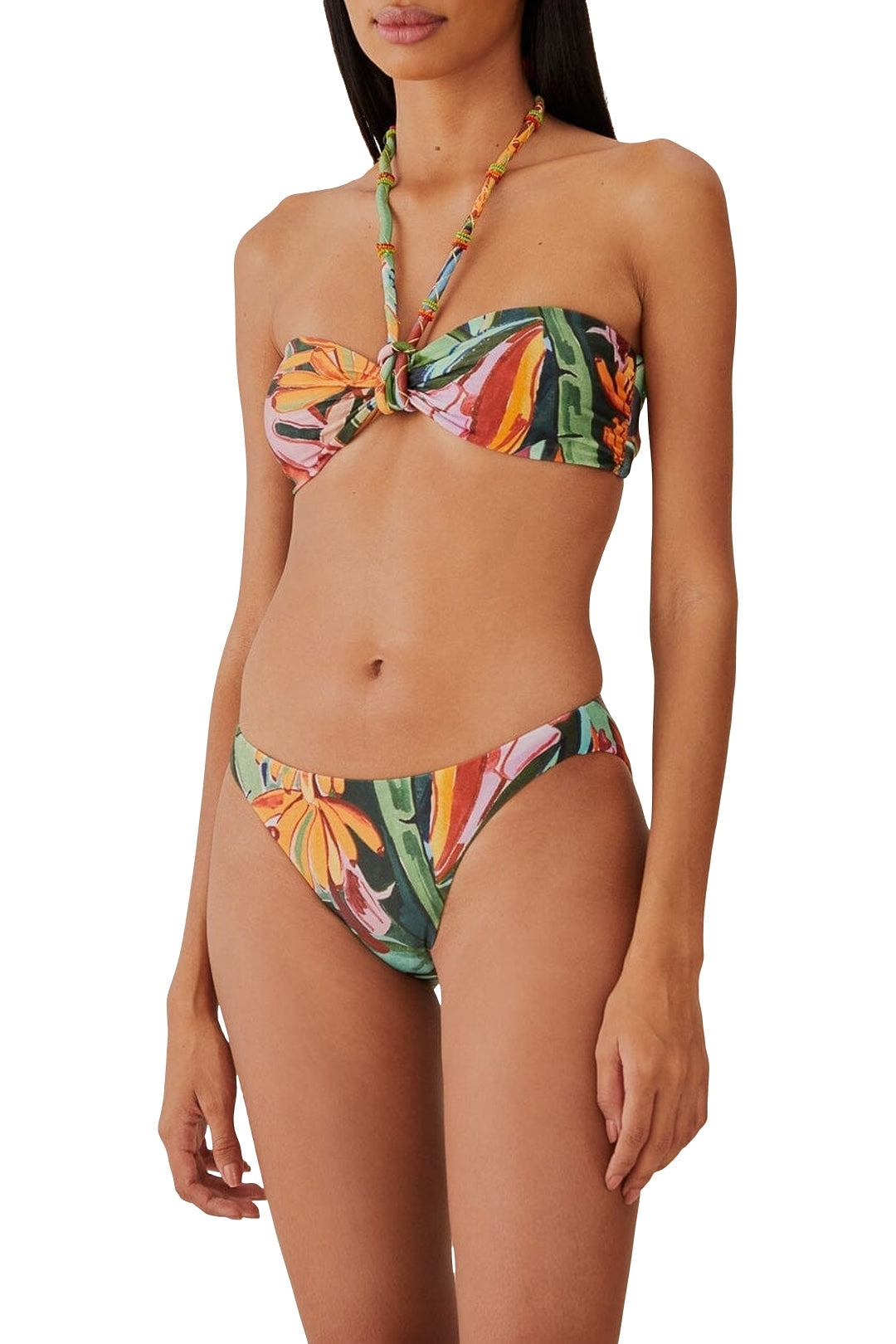 MEDIA OFF LINE_Bas de bikini Banana Foliage - Multicolore