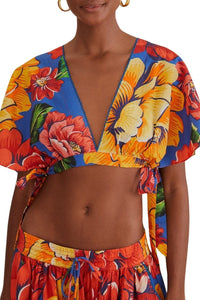 Top court Chita d'hiver en coton - Multicolore