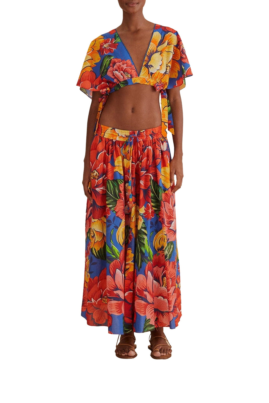 Top court Chita d'hiver en coton - Multicolore