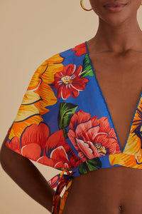 Top court Chita d'hiver en coton - Multicolore