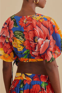 Top court Chita d'hiver en coton - Multicolore
