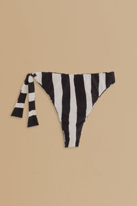 Bas de bikini taille haute réversible Coconut - Noir