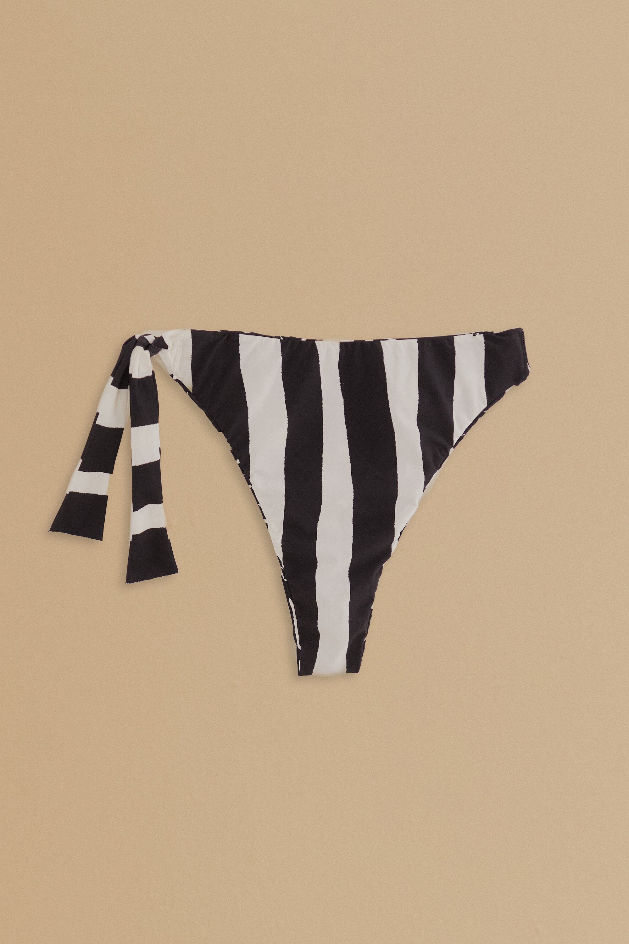 Bas de bikini taille haute réversible Coconut - Noir