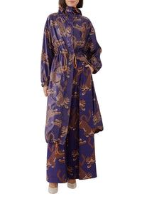 DJV_Leopards Navy Blue Vestes & Manteaux - Leopards Navy Blue