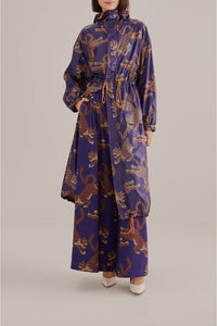 DJV_Leopards Navy Blue Vestes & Manteaux - Leopards Navy Blue