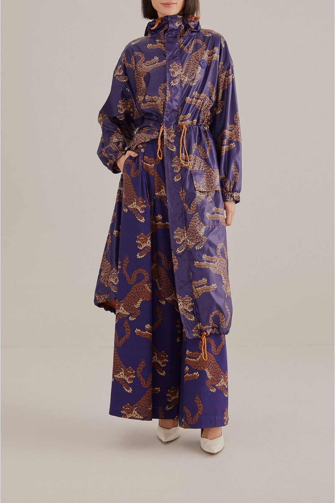 DJV_Leopards Navy Blue Vestes & Manteaux - Leopards Navy Blue