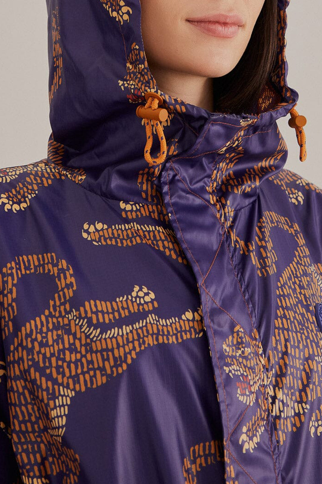 DJV_Leopards Navy Blue Vestes & Manteaux - Leopards Navy Blue