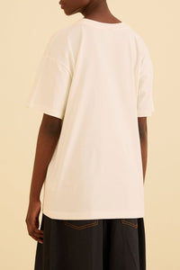 T-shirt Nature Lovers en coton - Blanc