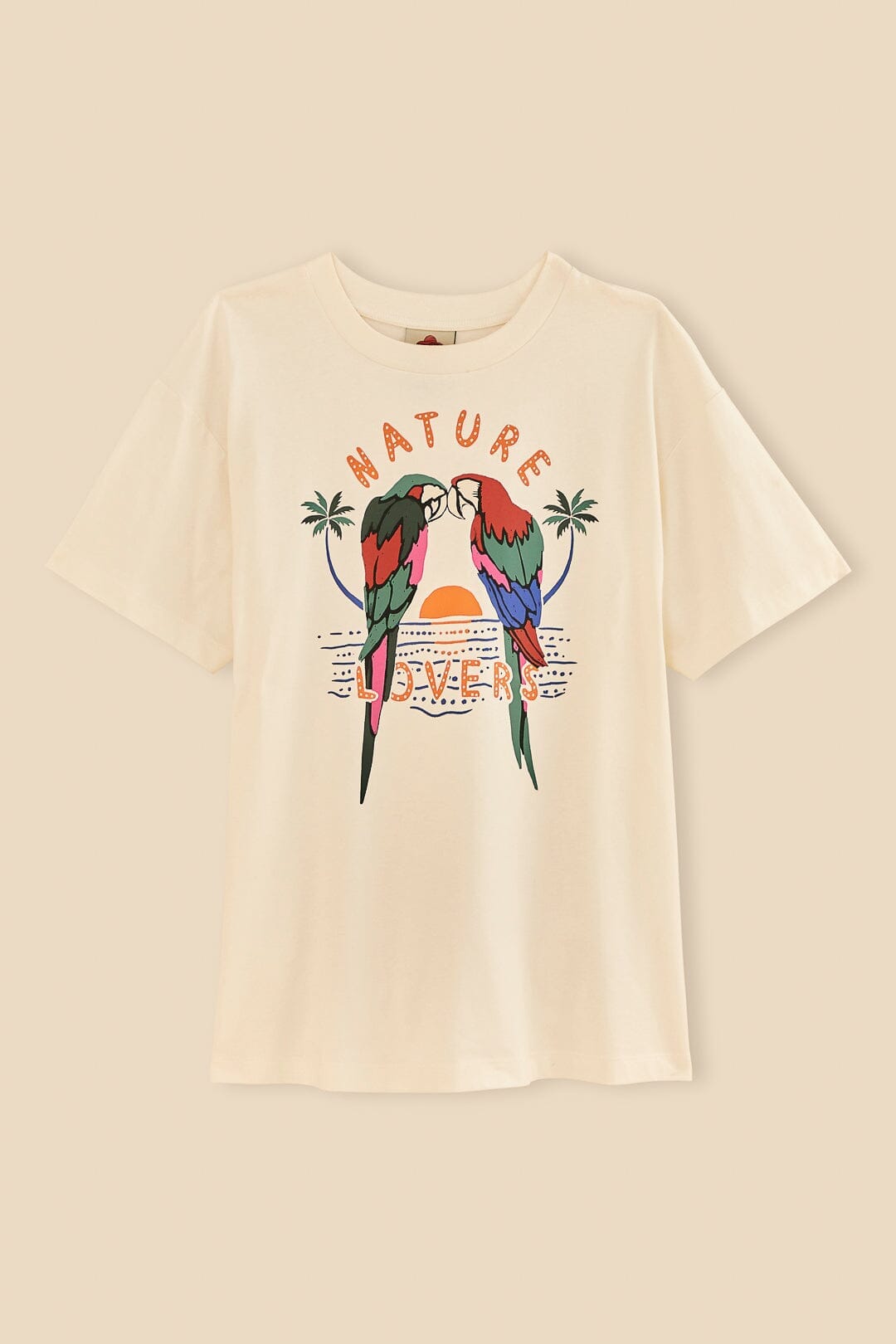 T-shirt Nature Lovers en coton - Blanc
