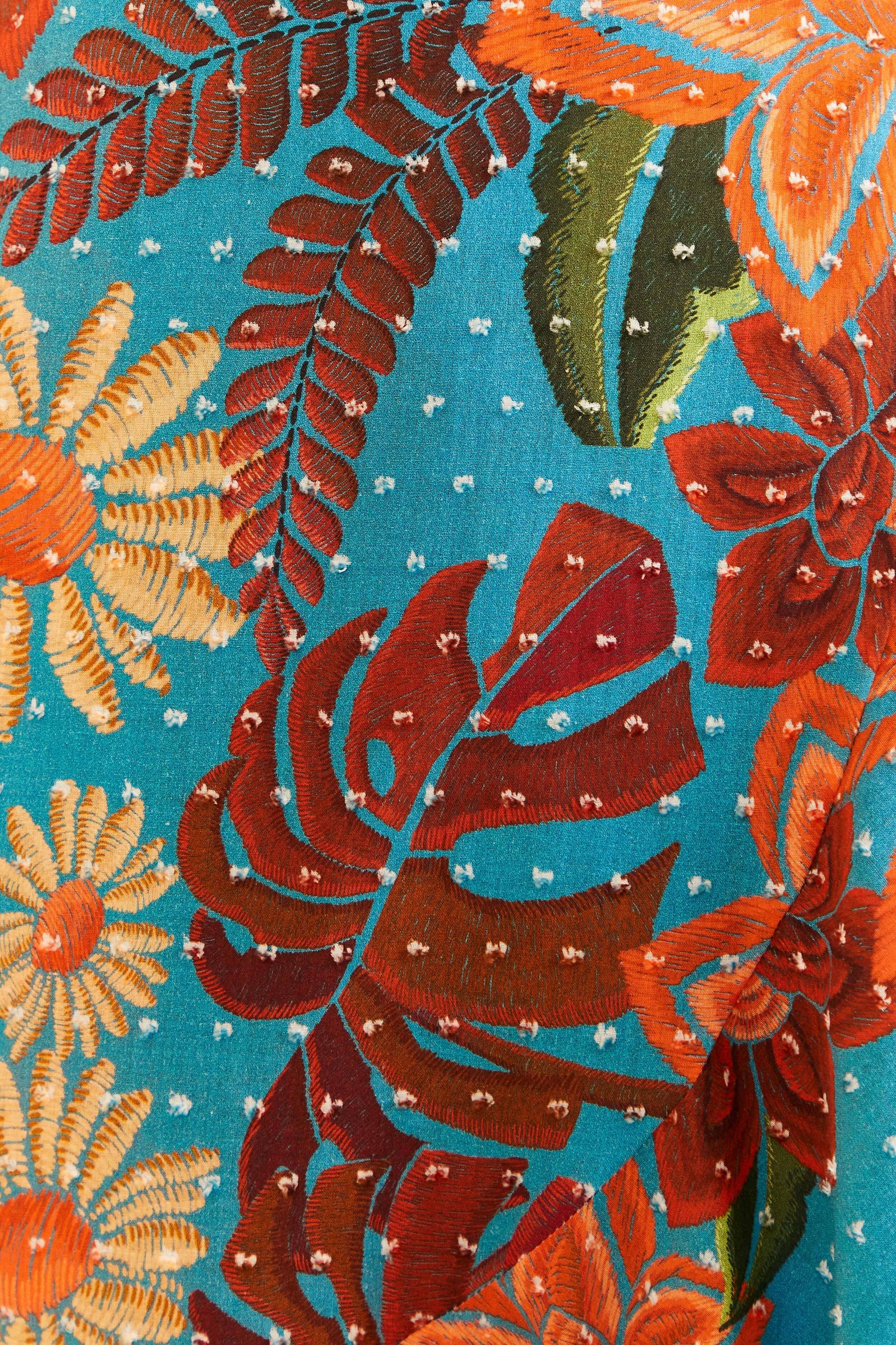 NEW_Flowers Dream Blue Robes midi - Flowers Dream Blue