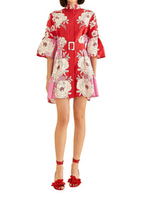 Robe courte Soft Garden - Rose