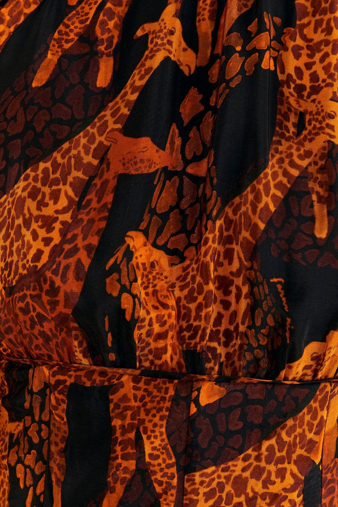 Blouse à manches bouffantes - Marron