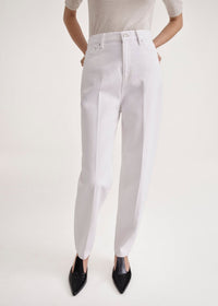 Pantalon fuselé en denim - Coated White