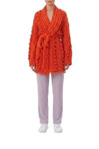 Cardigan en maille - Orange