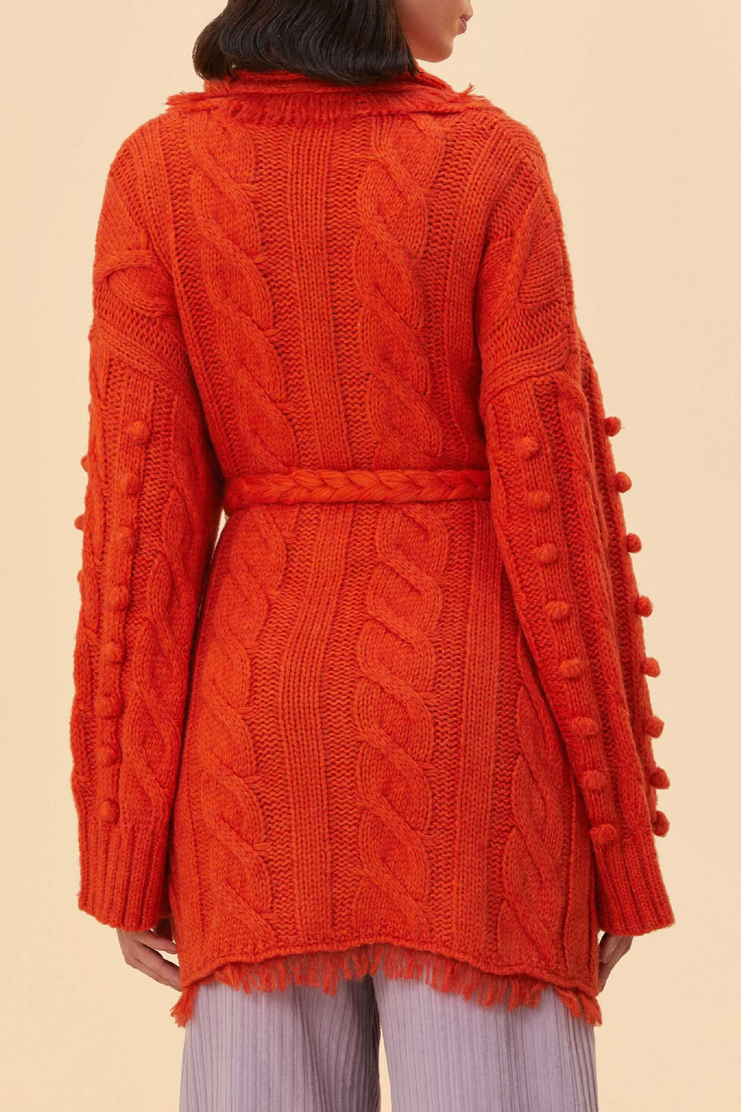 Cardigan en maille - Orange