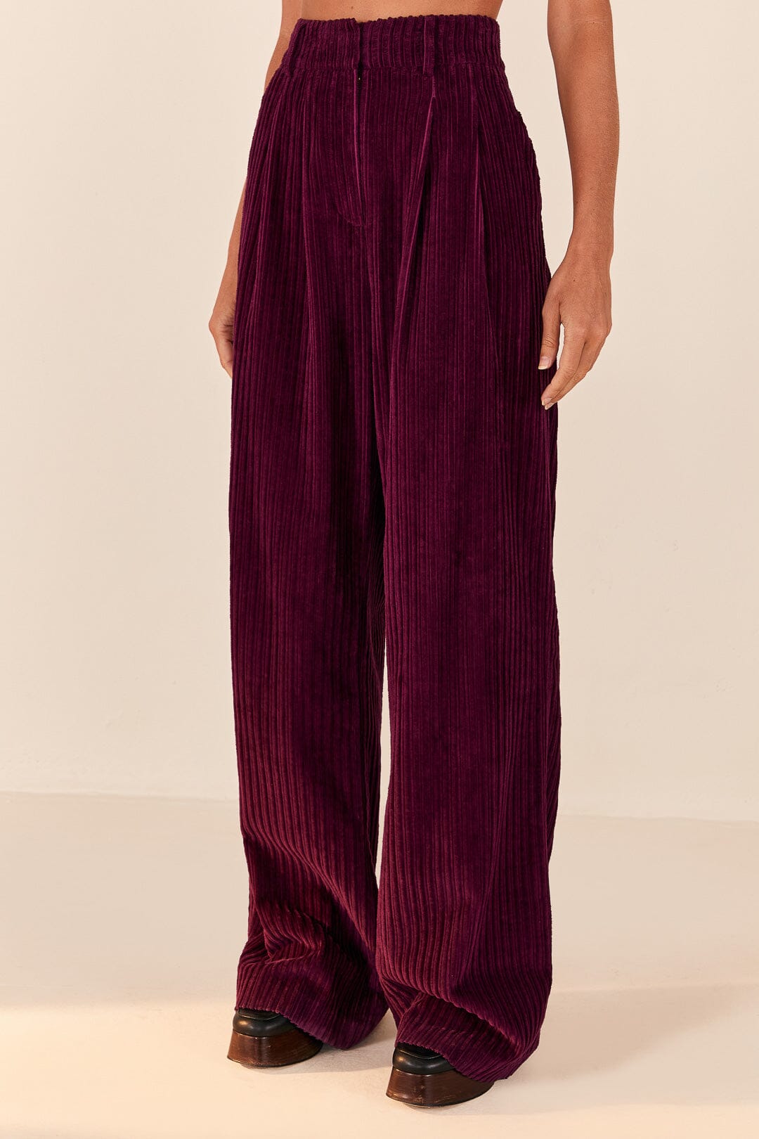 DJV_Burgundy Pantalons - Burgundy