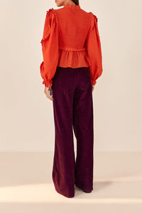 DJV_Burgundy Pantalons - Burgundy