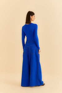 NEW_Blue Pantalons - Blue