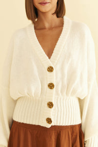 Cardigan Bubble en maille - Blanc