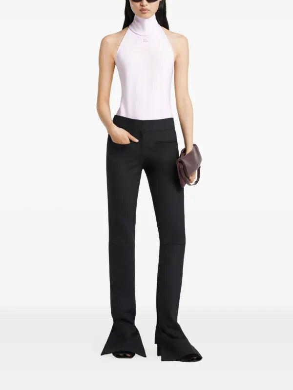 Backless jersey bodysuit - Salt Pink