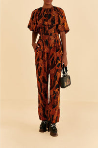 DJV_Giraffes Black Pantalons - Giraffes Black