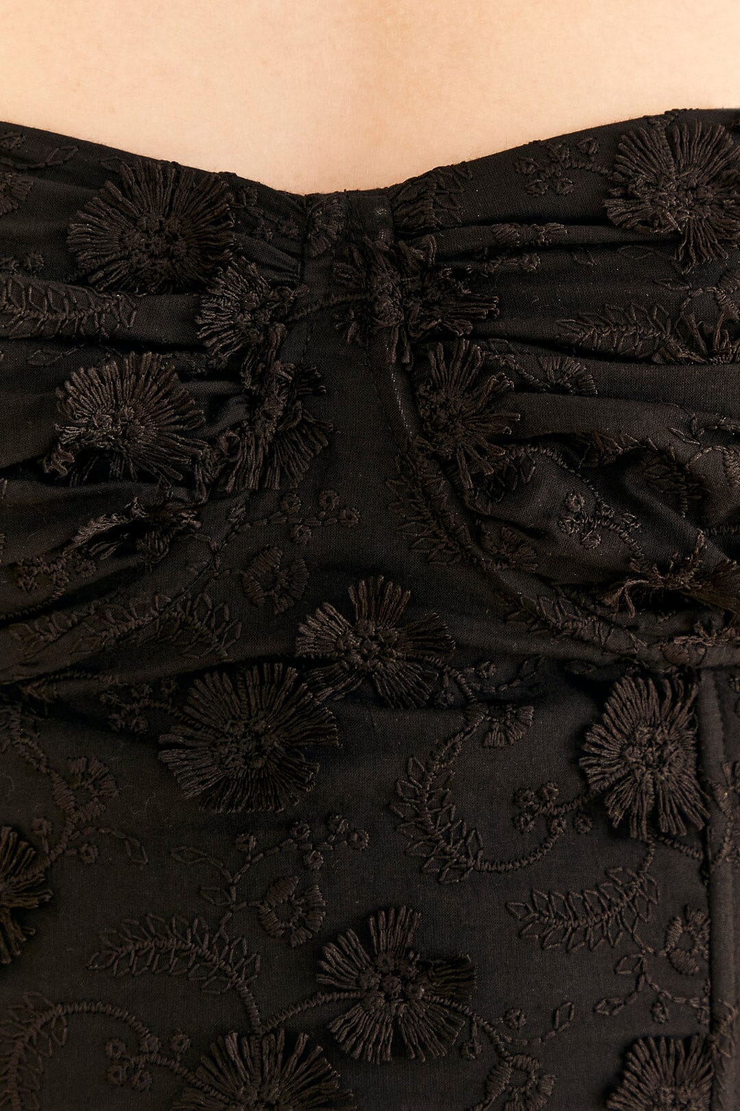 Corset court 3D Flower - Noir