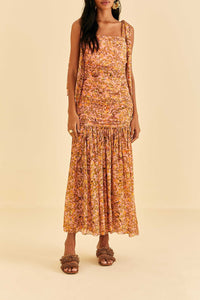 Robe longue Carambole - Rose