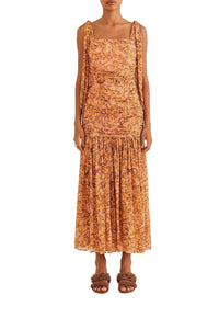 Robe longue Carambole - Rose