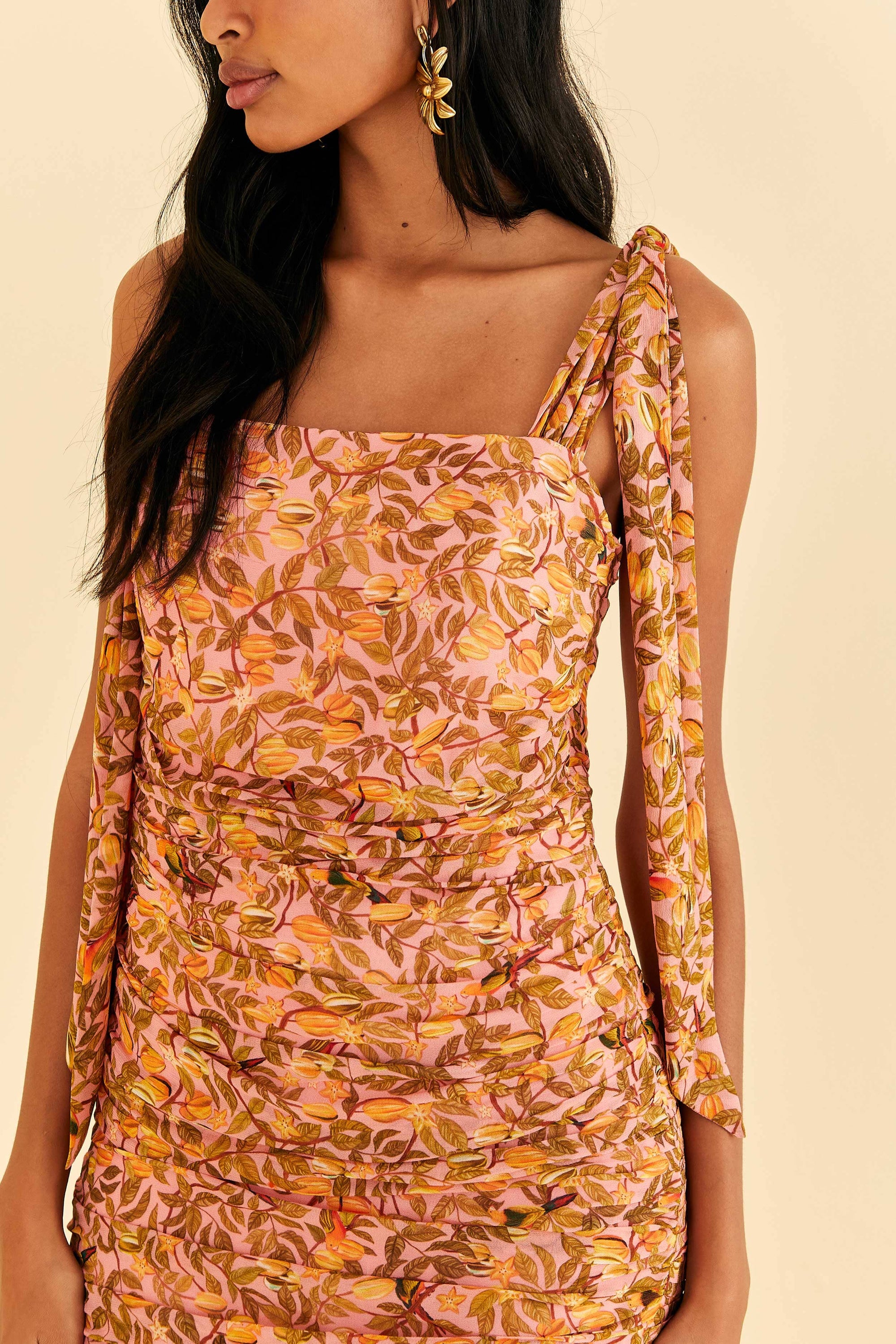Robe longue Carambole - Rose