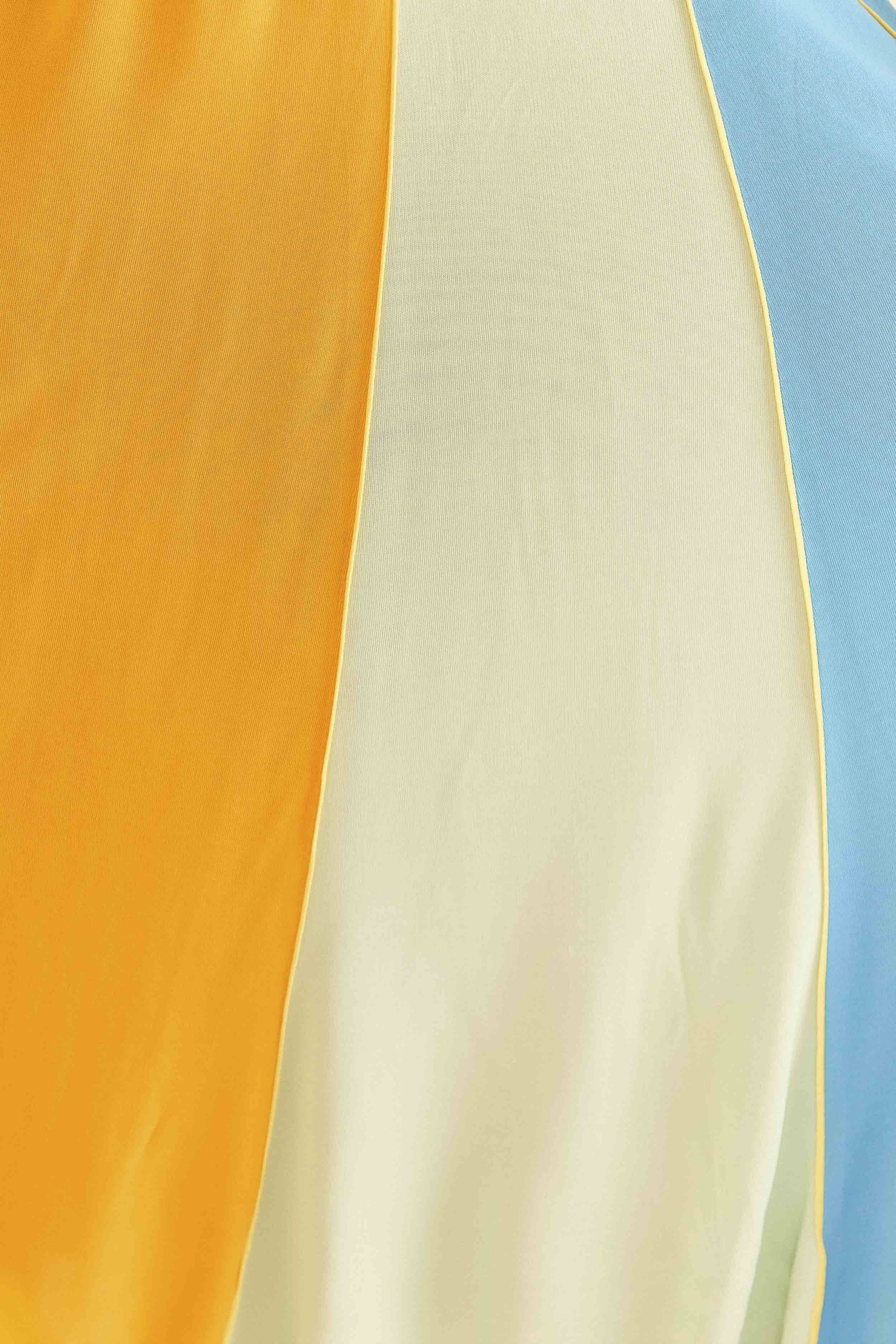 Robe longue à bretelles - Multicolore