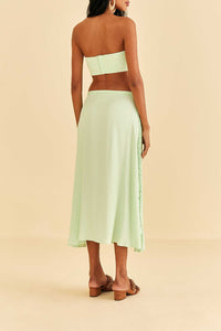 MEDIA OFF LINE_Jupe midi Mint - Vert