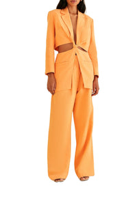 MEDIA OFF LINE_Blazer Peach à découpes en coton - Orange