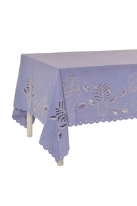Romantic Joy linen tablecloth - Violet